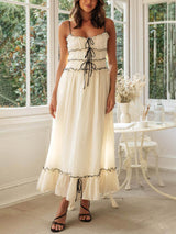 Zelina - Gerimpelde Maxi Dress voor dames