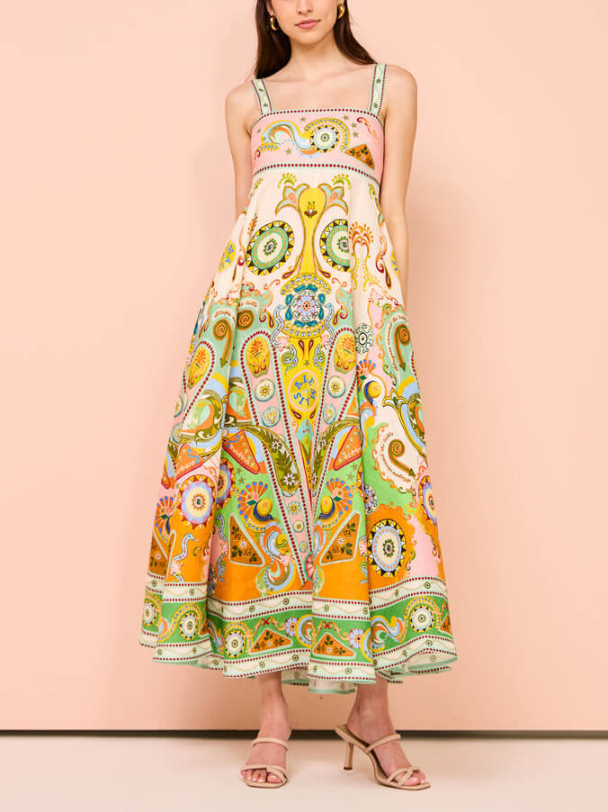 Paloma - Midi-jurk met print voor dames