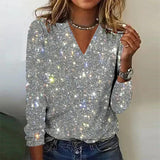 ISABELLA - Sparkling Jumper met V-Hals