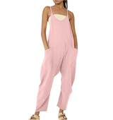 Ava - Casual Mouwloze Jumpsuit met Zakken voor Vrouwen