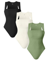 ZANOMI - Mouwloze Bodysuits Met Brede Rand- 3-PACK