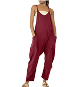 Ava - Casual Mouwloze Jumpsuit met Zakken voor Vrouwen