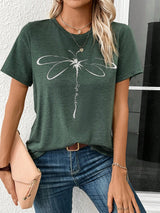 Ildiko - Dragonfly T-shirt met grafische print voor dames