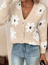 NORA – Vest met Bloemenpatroon