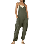 Ava - Casual Mouwloze Jumpsuit met Zakken voor Vrouwen