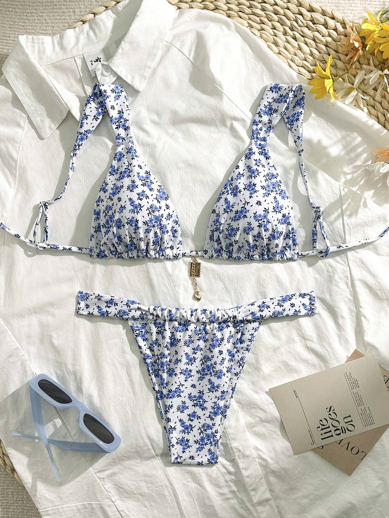 Vitalia - Triangel Bikiniset met bloemenprint voor dames