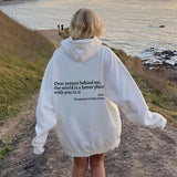 Natka - Oversized Hoodie met Quote voor Dames