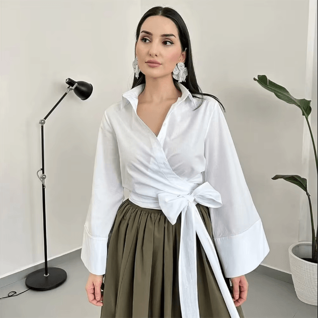 Liora - Elegante Kimono Blouse met Lange Mouwen