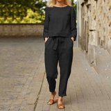 Natalija - Elegante tweedelige blouse en broek voor dames