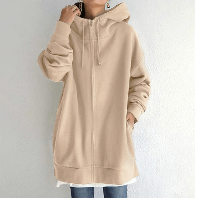 Eveline - Oversized Zip-Up Hoodie voor Dames