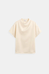 Hester - Basic Oversized uitgesneden T-shirt