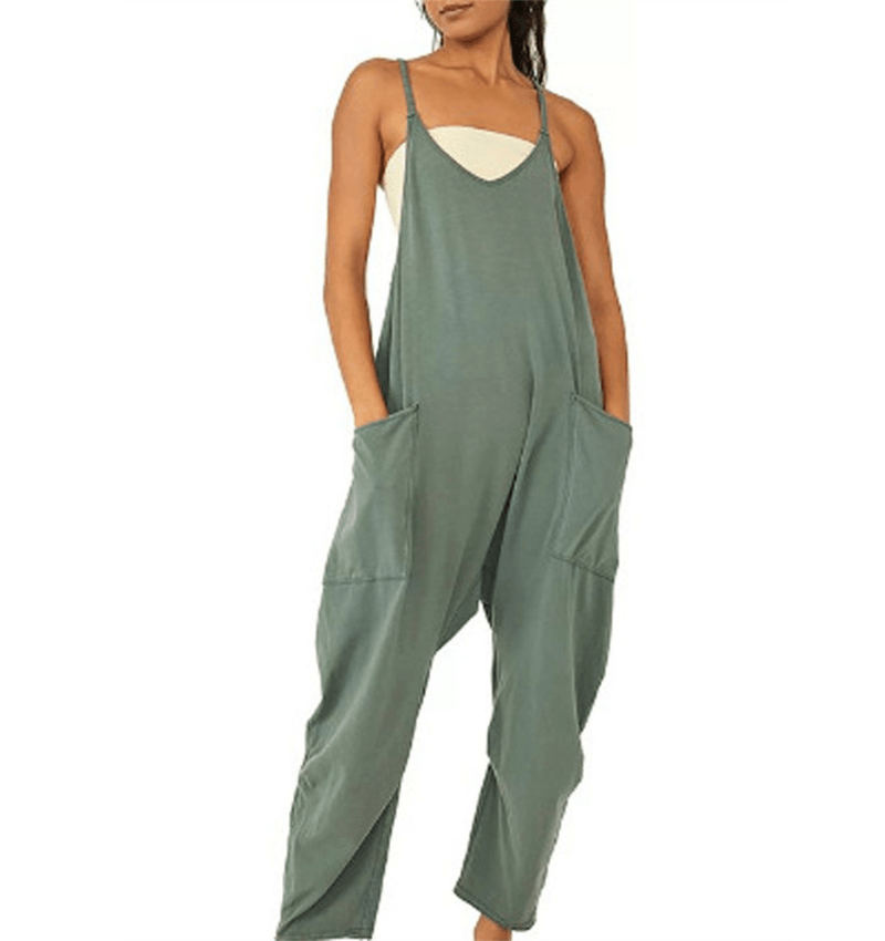 Ava - Casual Mouwloze Jumpsuit met Zakken voor Vrouwen