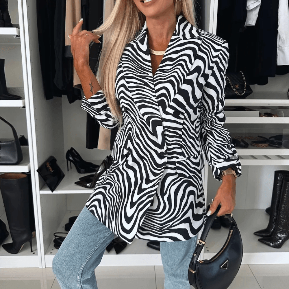 Raquel - Blazer met zebraprint voor dames