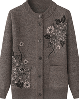 Haven - Gezellige gebreide cardigan met bloemenmotief