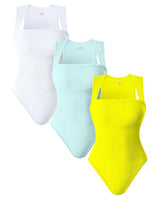 ZANOMI - Mouwloze Bodysuits Met Brede Rand- 3-PACK