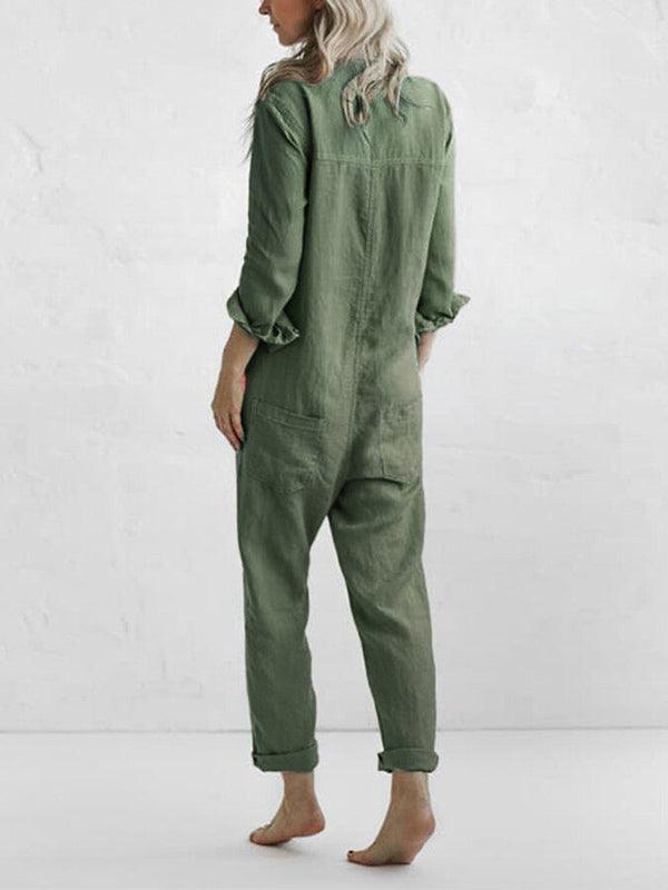 Darcy - Jumpsuit met knopen en zakken voor dames