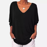 Corinna - Relaxed V-hals Blouse voor dames