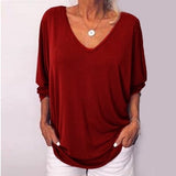 Corinna - Relaxed V-hals Blouse voor dames