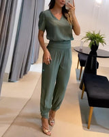 Rahela - Jumpsuit met V-hals voor dames