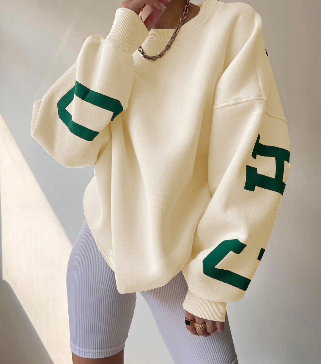 Mélisande - Oversized Cropped Sweatshirt voor dames