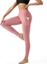 Elzebeth - Legging met hoge taille en zijzak voor dames (1+1 GRATIS)