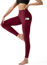 Elzebeth - Legging met hoge taille en zijzak voor dames (1+1 GRATIS)