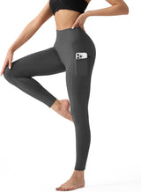 Elzebeth - Legging met hoge taille en zijzak voor dames (1+1 GRATIS)