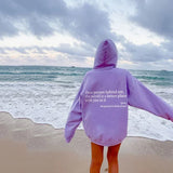 Natka - Oversized Hoodie met Quote voor Dames