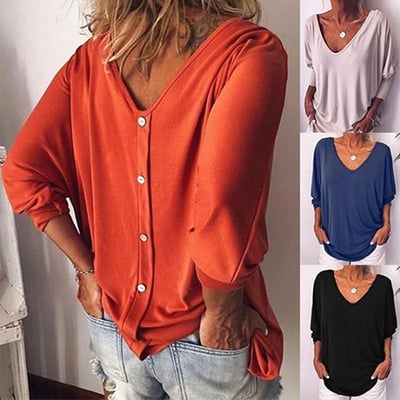 Corinna - Relaxed V-hals Blouse voor dames