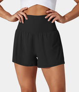 Alydia - Multifunctionele 2-in-1 Yoga Shorts met Zakken