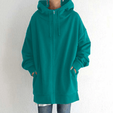 Eveline - Oversized Zip-Up Hoodie voor Dames