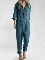 Darcy - Jumpsuit met knopen en zakken voor dames