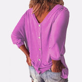 Corinna - Relaxed V-hals Blouse voor dames