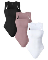 ZANOMI - Mouwloze Bodysuits Met Brede Rand- 3-PACK