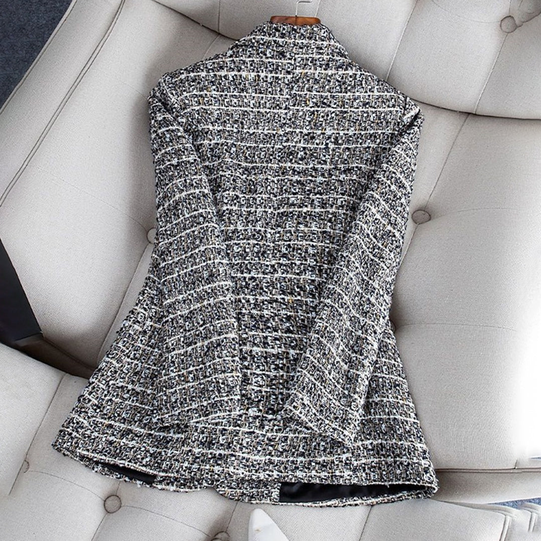 Rafaelle - Tweed blazer met parelmoeren knopen voor dames