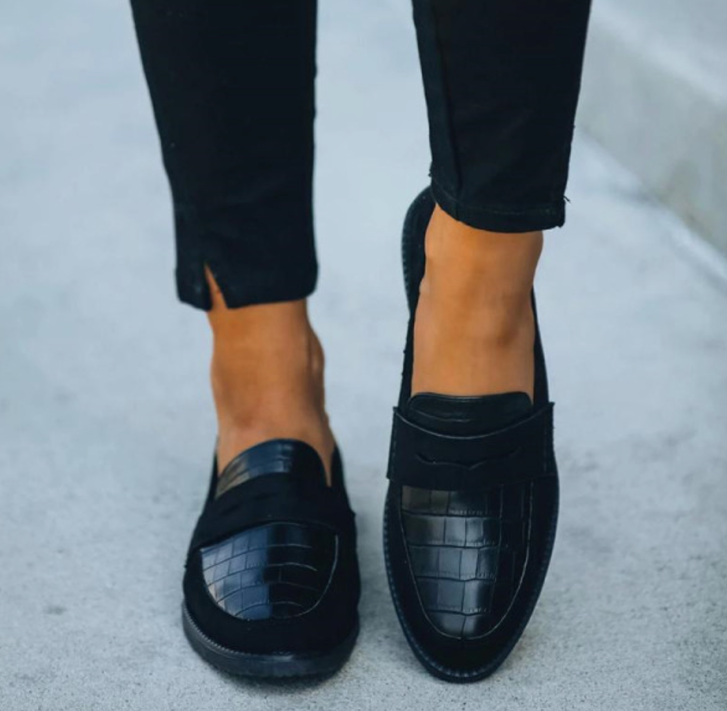 Adrianna - Loafers met krokoprint voor dames