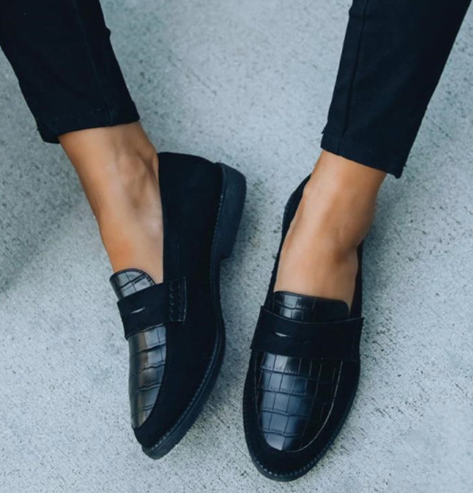 Adrianna - Loafers met krokoprint voor dames