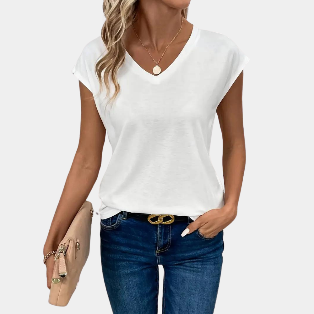 Ottilia - Casual T-shirt met V-hals voor dames