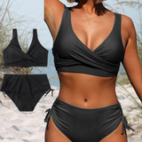 Irena - Bikiniset met hoge taille en ruches voor dames