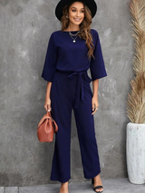 Estelle - Elegante Jumpsuit met Ceintuur voor Vrouwen