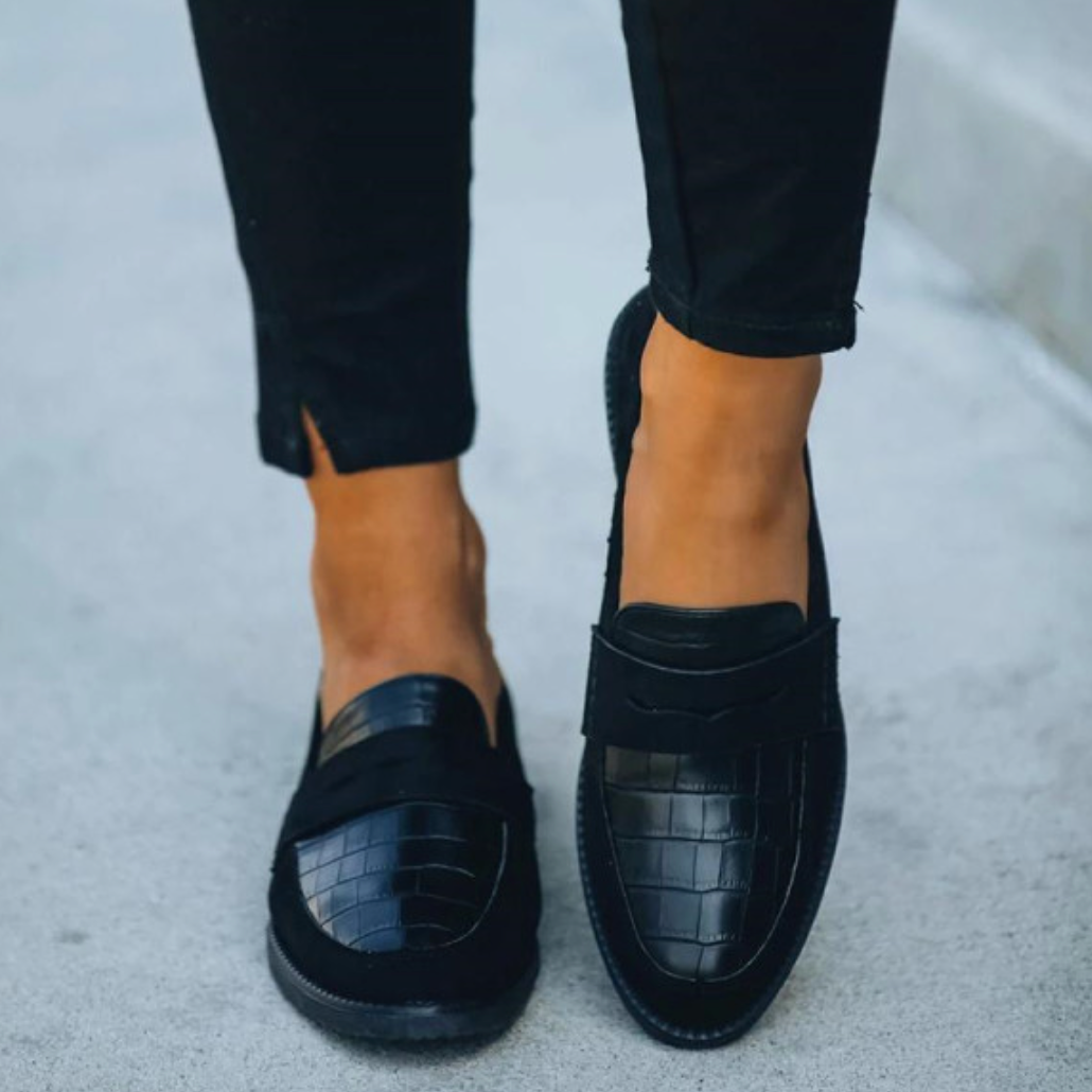 Natacha - Elegante Loafers met Krokotextuur voor Vrouwen