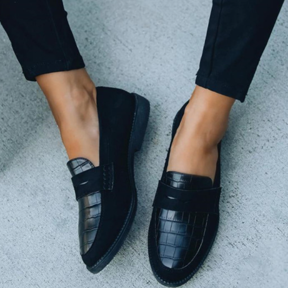 Natacha - Elegante Loafers met Krokotextuur voor Vrouwen