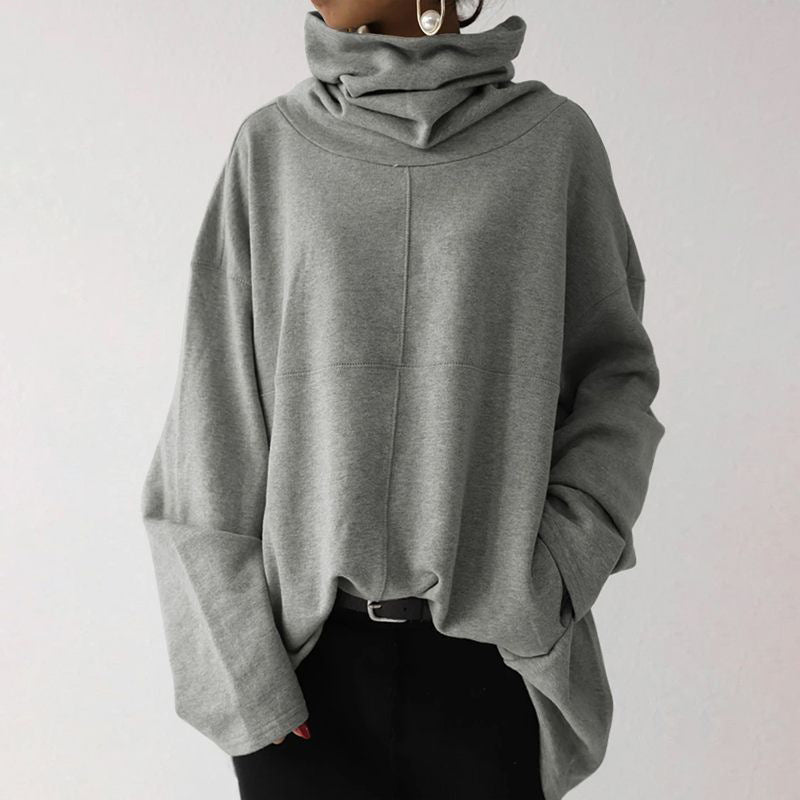 Perla - Oversized Funnel Hals Sweatshirt voor dames