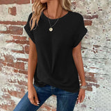 Olivia - Getextureerd T-shirt met korte mouwen voor dames