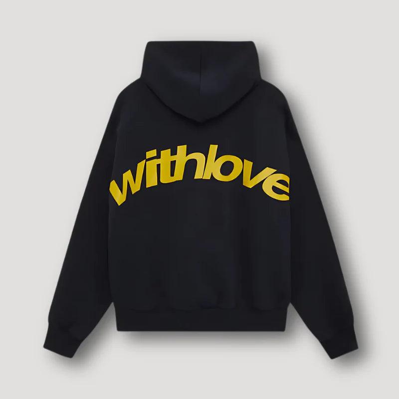 With Love -  Oversized Hoodie met Grafische Print