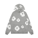 LINA - Viral denim unisex bloemen hoodie