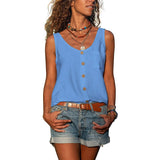 Gudrun - Button-Up mouwloze tanktop voor dames