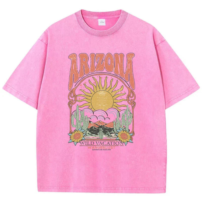 Ariane - Vintage Grafisch Oversized T-shirt voor Dames