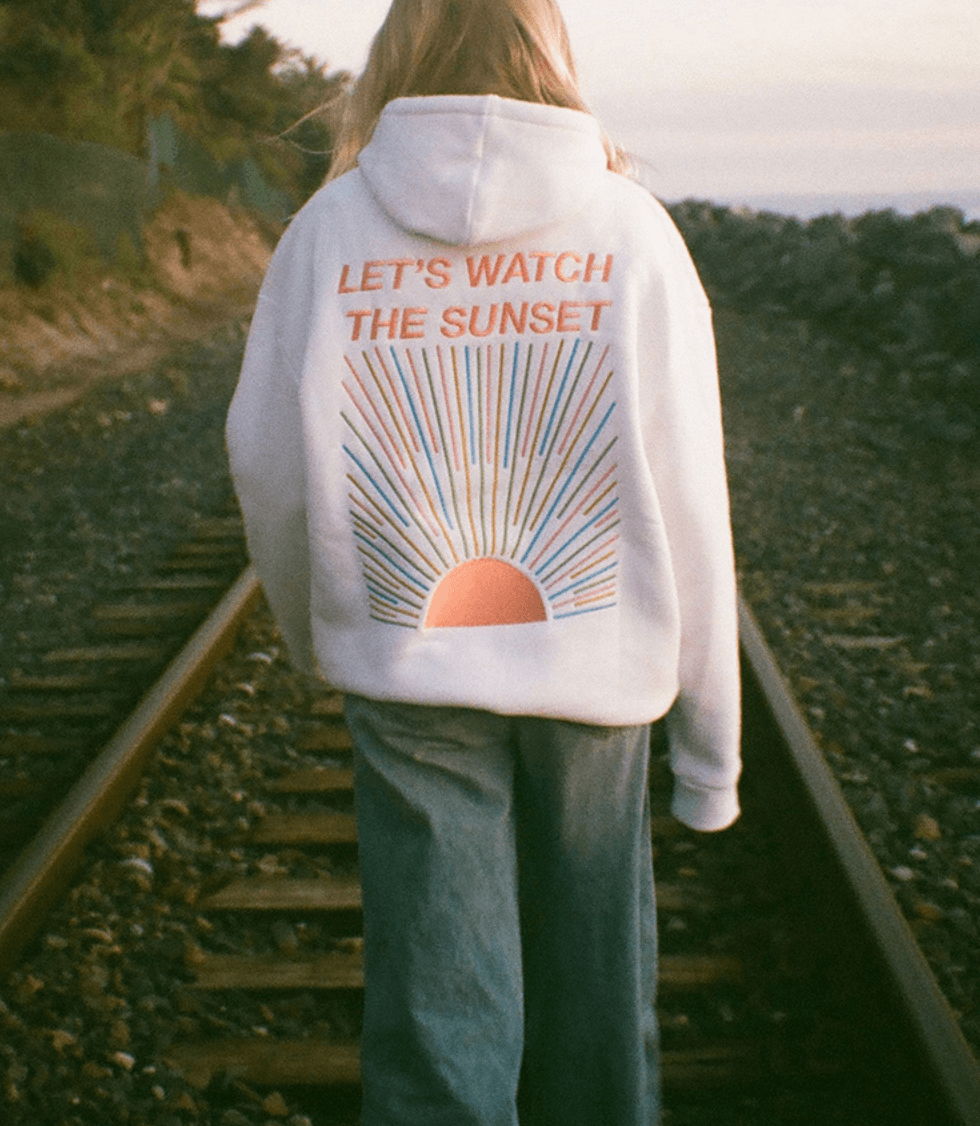 Lara - 'Let's watch the sunset' Hoodie voor Dames