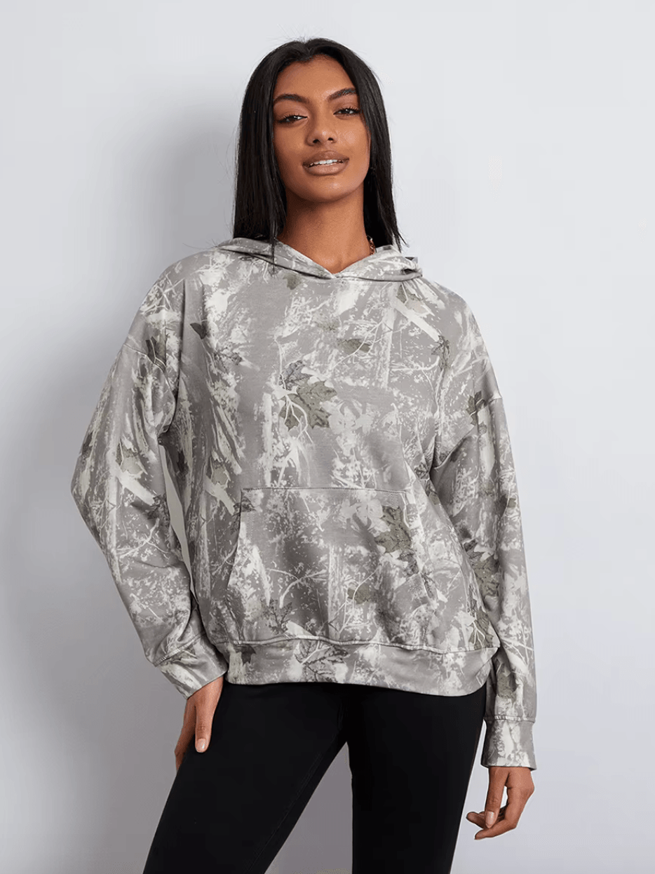 ZANOMI - Camo Hoodie met Warme Fleecevoering